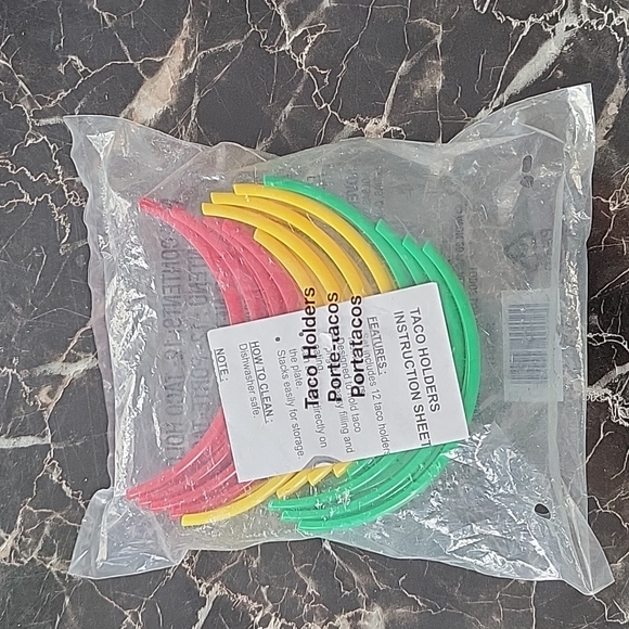 12X Colorful Plastic Taco Shell Tortilla Holder Taco Holder Plate Protector Food - Picture 2 of 5